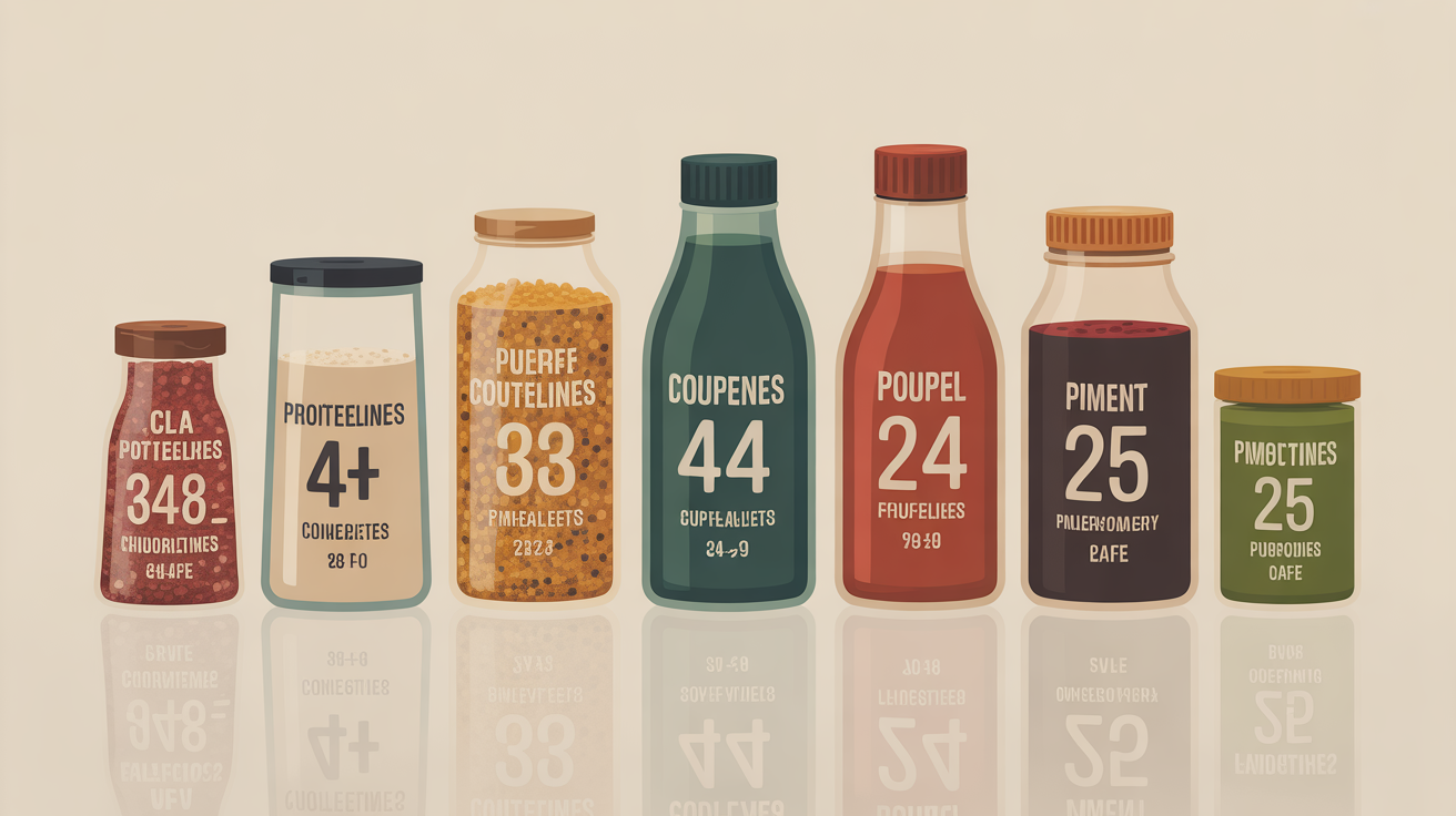 Analyse composition produits Modere minceur CLA protéines et collagène