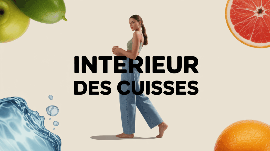 Silhouette femme jean, intérieur des cuisses motivé