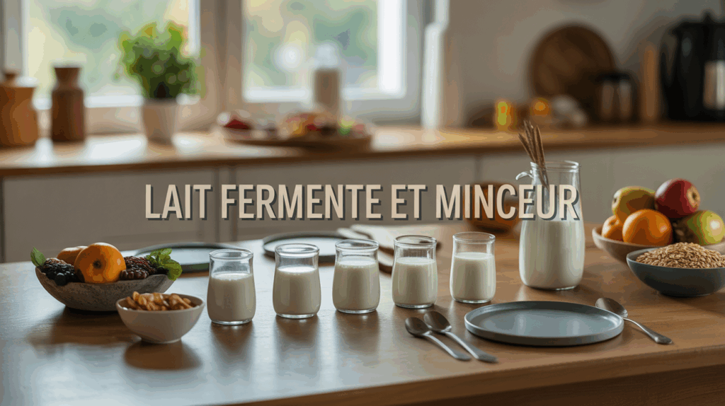 lait fermente et minceur recipients yaourt kefir fruits