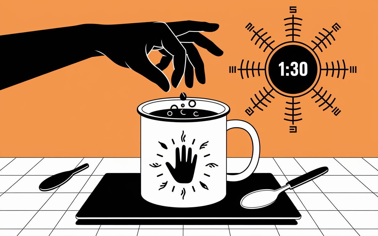 Préparation mug cake chocolat en poudre au micro-ondes