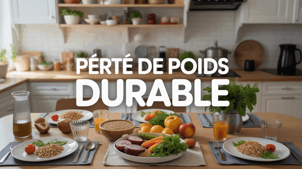Table familiale repas equilibres perte de poids durable