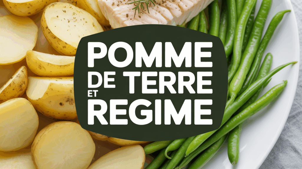 assiette de pommes de terre vapeur et poisson regime