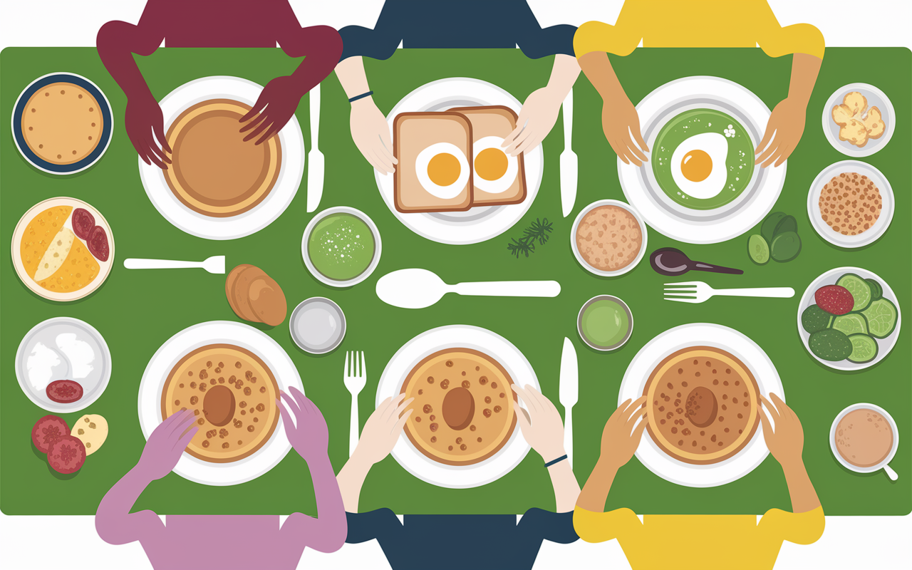 cuisine préparation pancakes oeufs smoothie protéinés