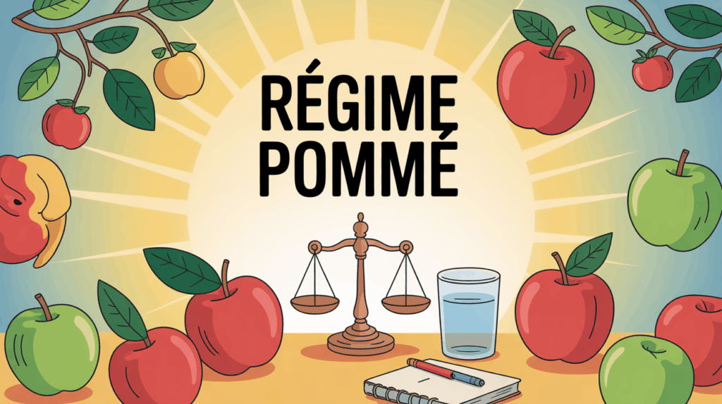 regime pomme table pommes rouges vertes balance eau suivi minceur