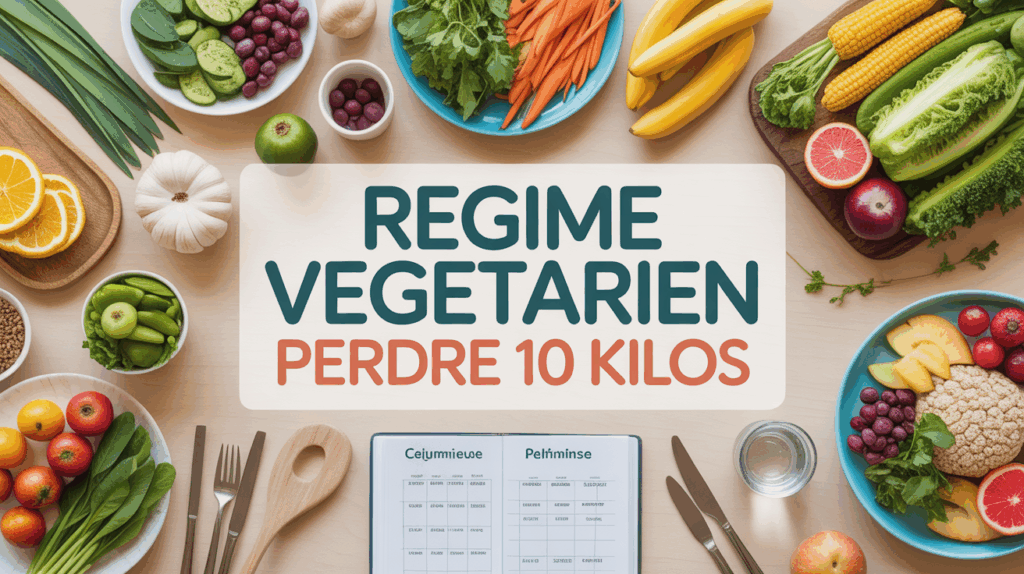 table vegetarian regime colorés pour perdre 10 kilos