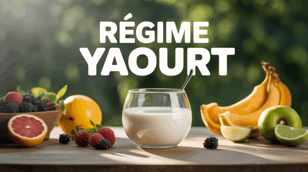 bol de yaourt nature avec fruits frais pour regime yaourt