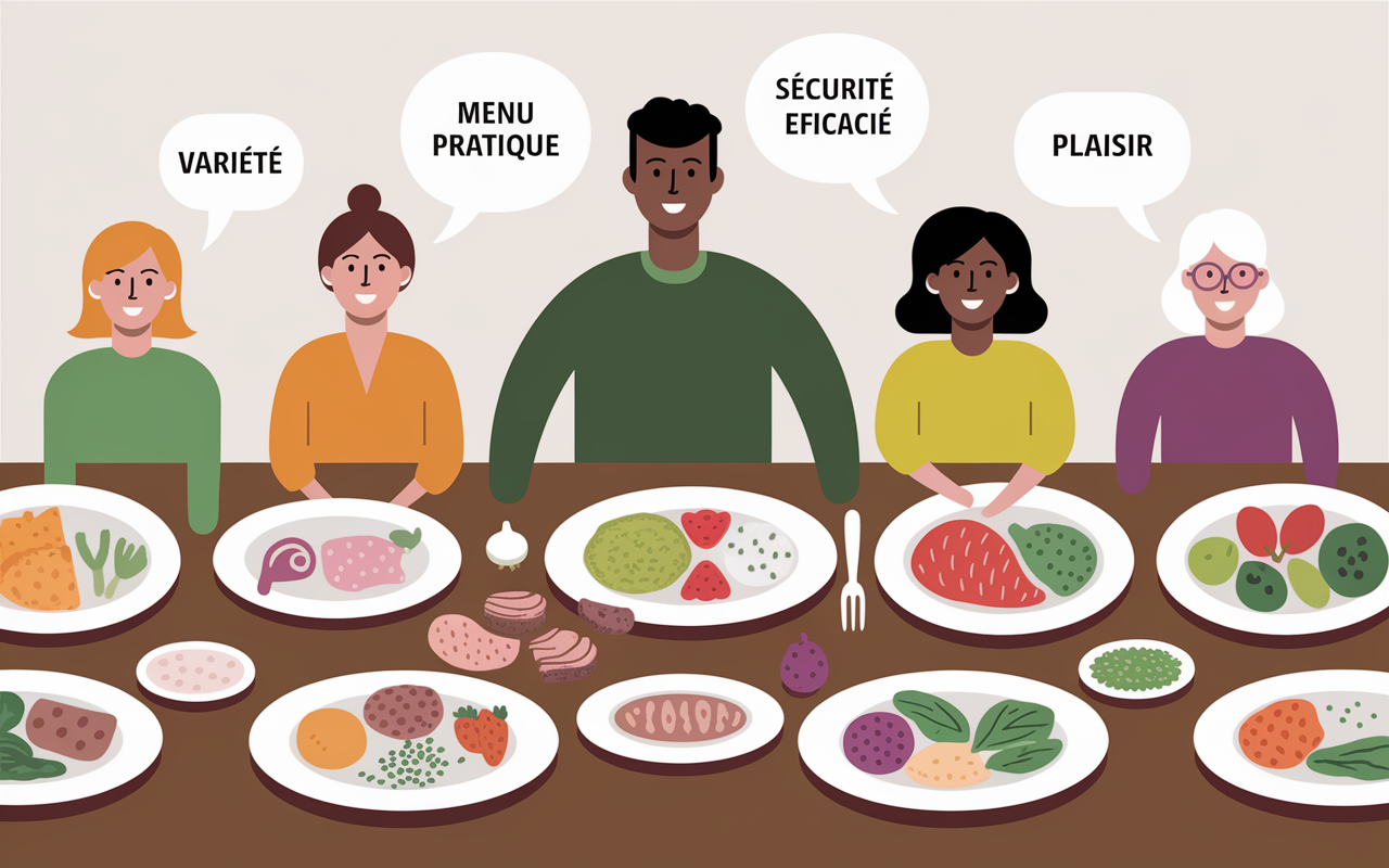 repas proteines pour perdre du poids intentions autour table