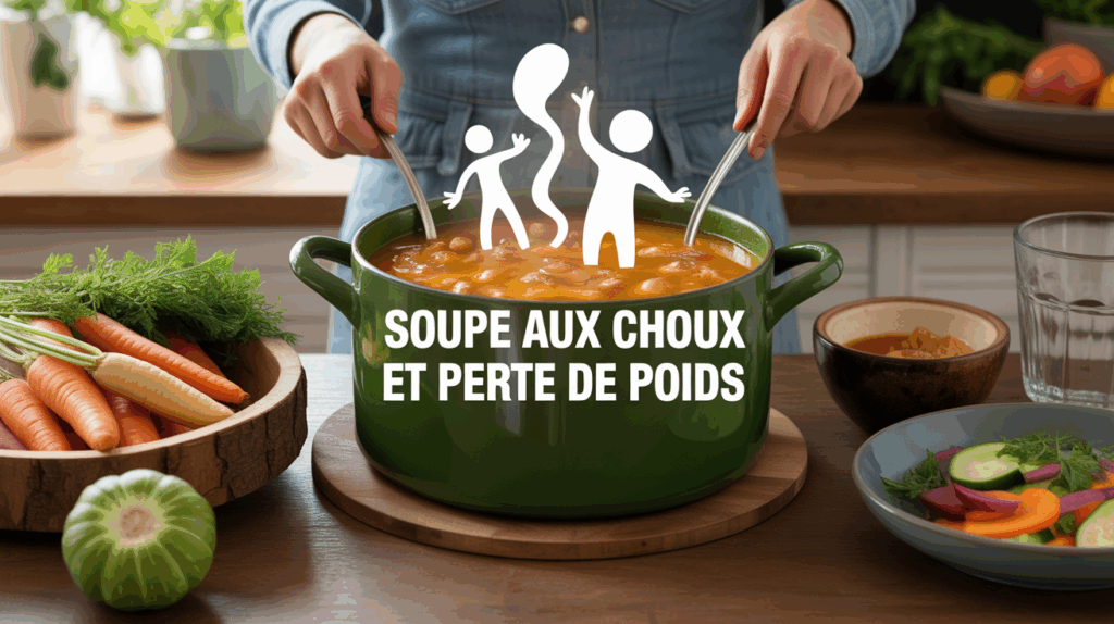 Soupe aux choux perte de poids marmite légumes table famille