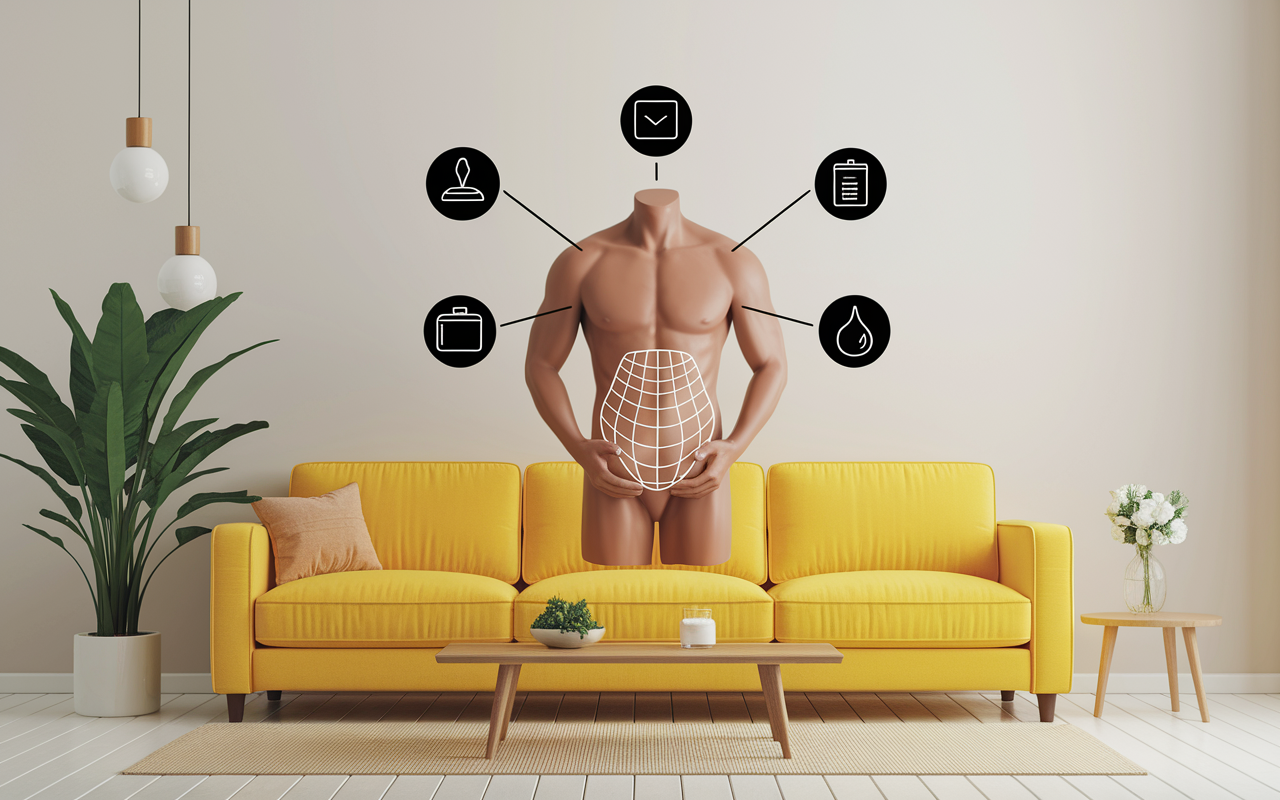 Abdomen homme ballonnes symptomes ventre gonfle