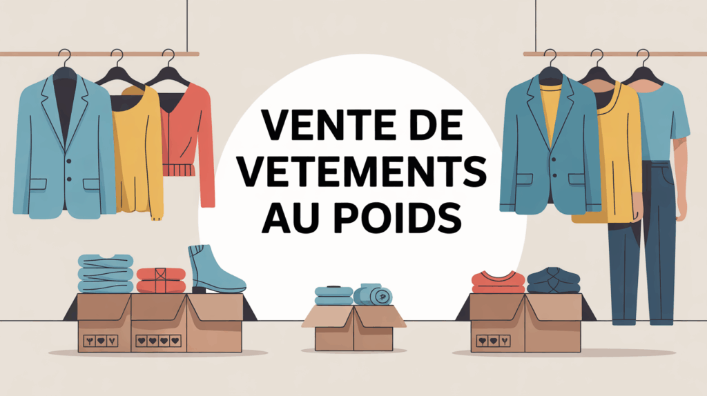 Vente de vetements au poids dressing tri et balance