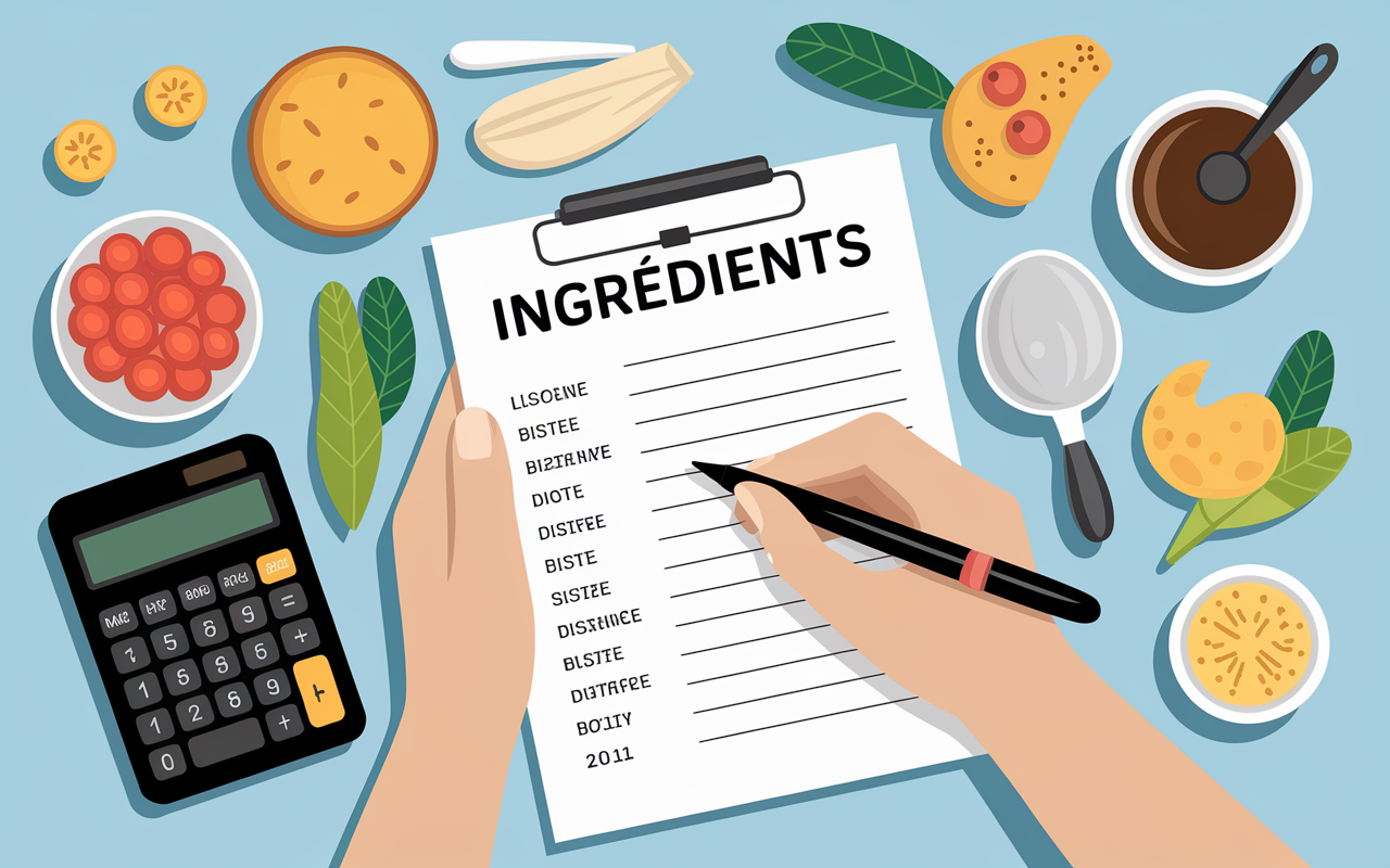 calculer les calories d une recette preparation liste